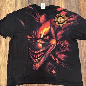 Harley-Davidson Clown Men’s Black Graphic T-Shirt Collectibles Item - XXL